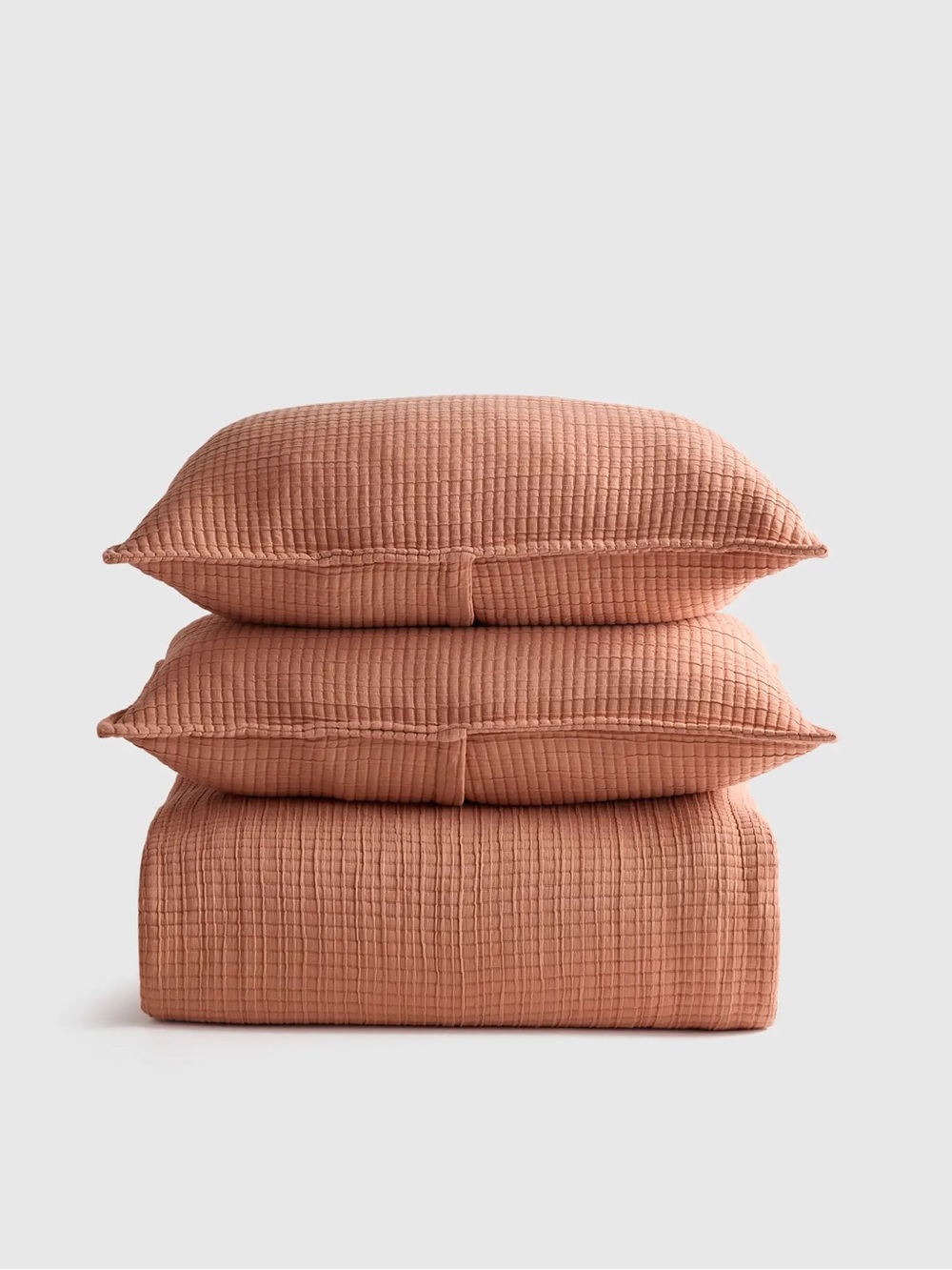 NEW Quince Queen SET (with shams) Terracotta $134 -MY LAST ONE